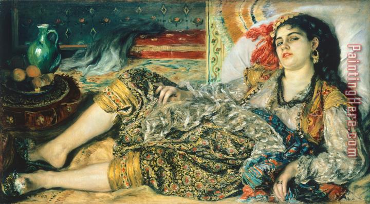 Pierre Auguste Renoir Odalisque An Algerian Woman